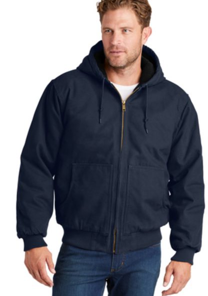 CornerStone® Washed Duck Cloth Insulated Hooded Work Jacket